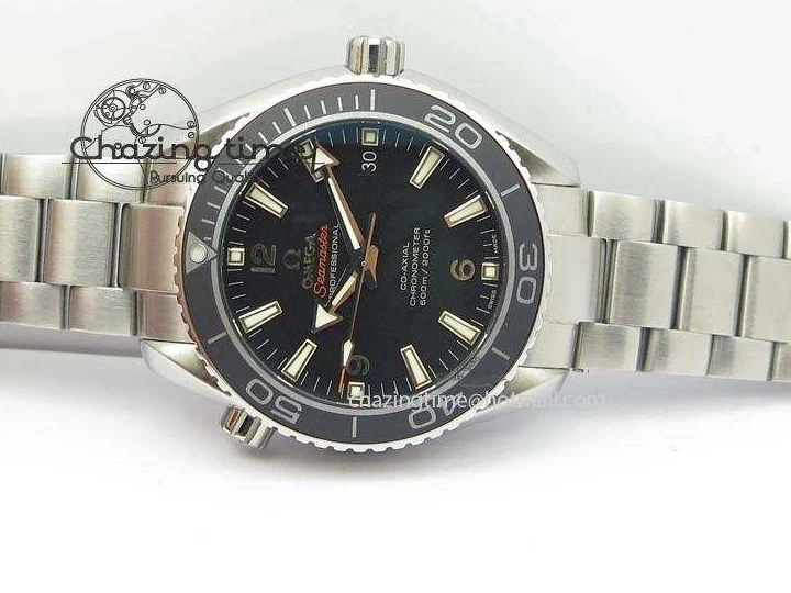 0507 Planet Ocean SS Bp Maker 45mm Black Bezel On SS Bracelet A OnTrend 8218